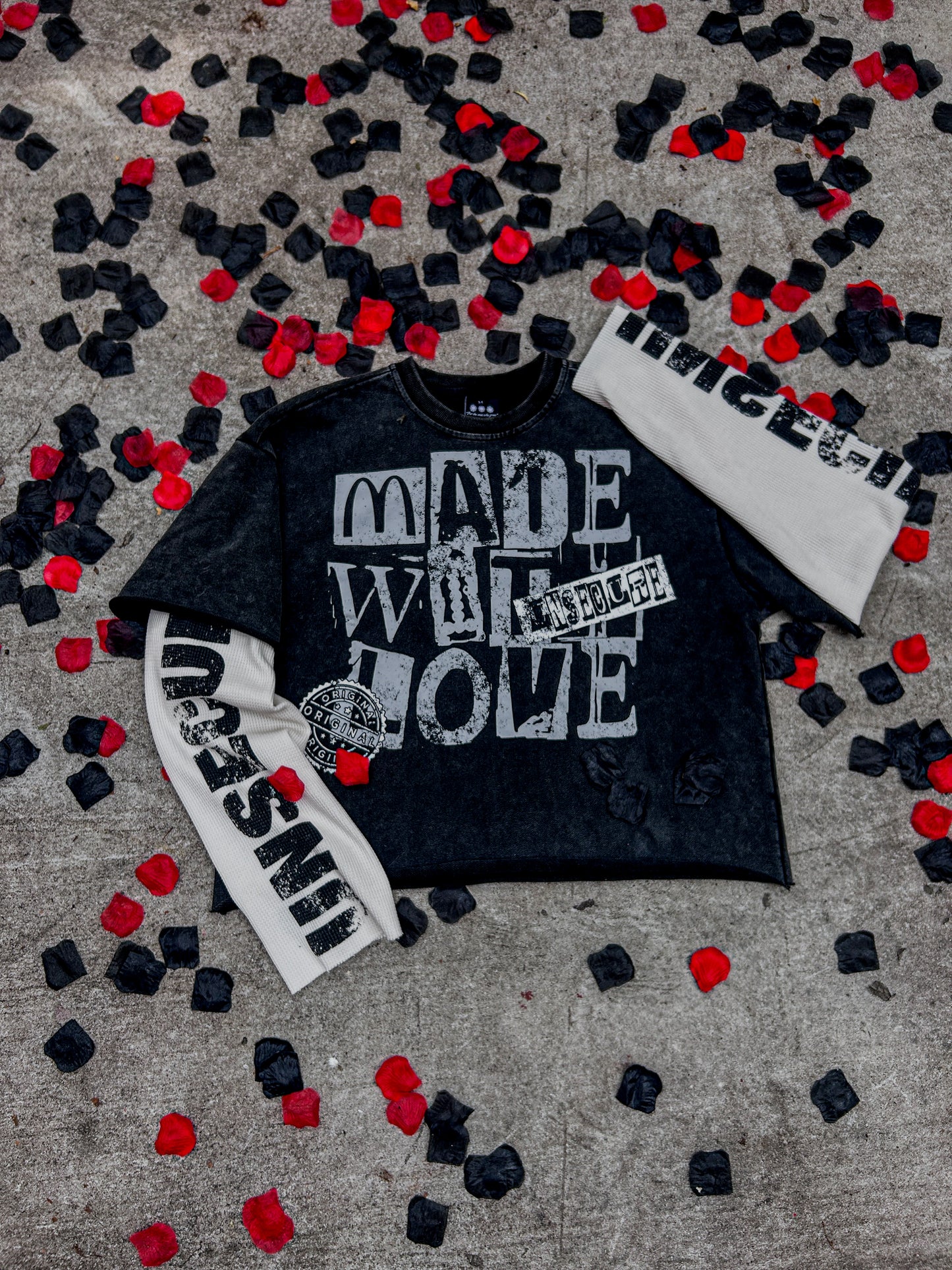 "made with love" Black long sleeve